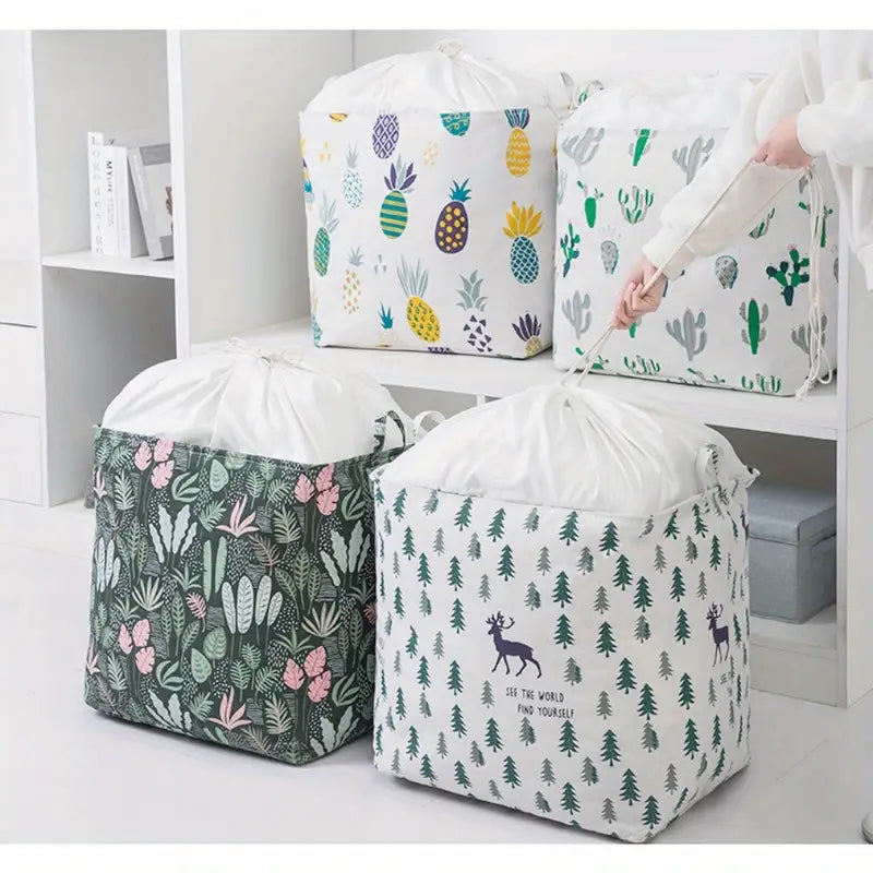 Panier à Linge avec Boîte de Rangement Zippée