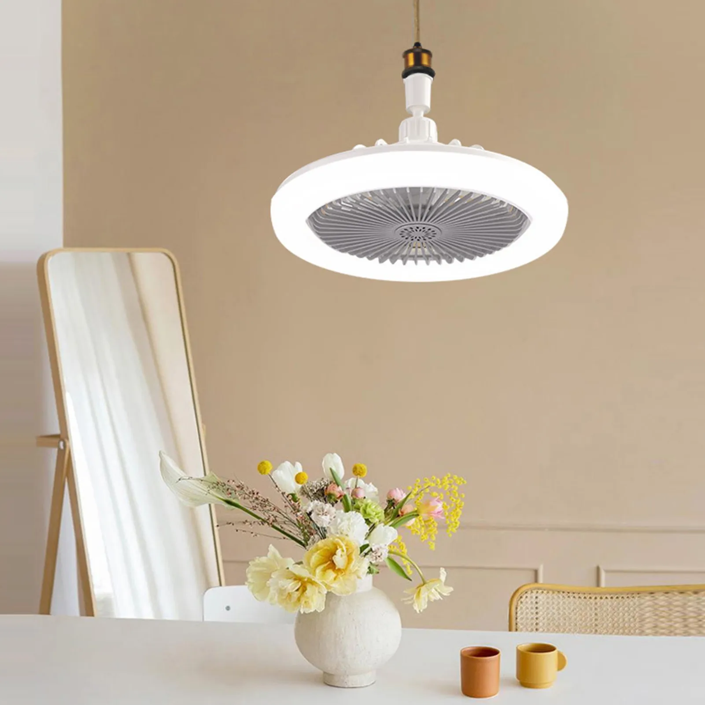 Ventilateur de plafond LED avec télécommande multifonction