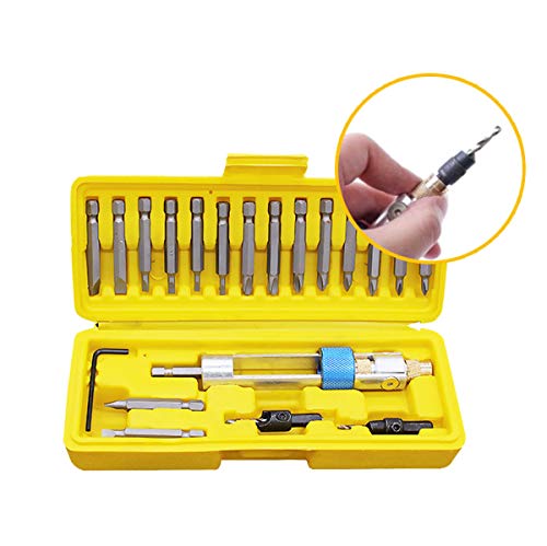 Kit d'embouts de vissage multifonction avec support et foret de centrage