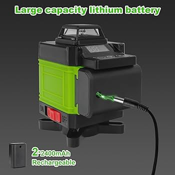 Niveau Laser 4D Multifonction – 16 Lignes Autonivelant avec Trépied Réglable et Batterie Rechargeable