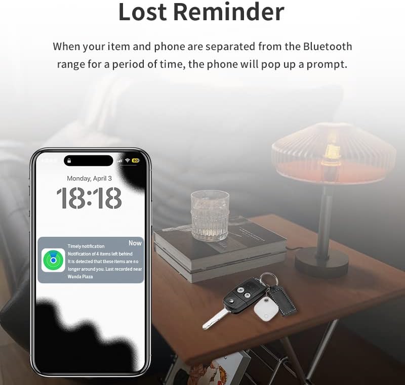 Mini localisateur GPS anti-perte pour iOS, portable et adapté pour portefeuilles, sacs
