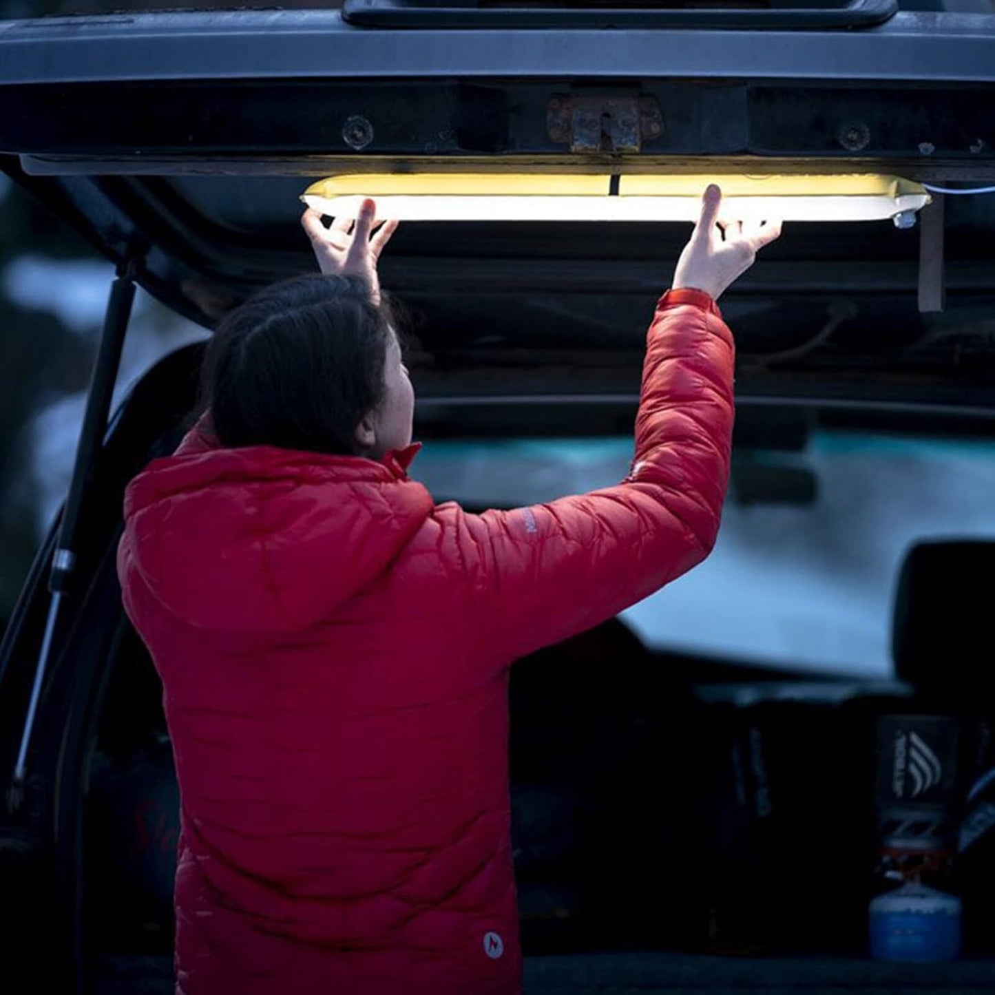 Lampe portable pliable et gonflable de camping