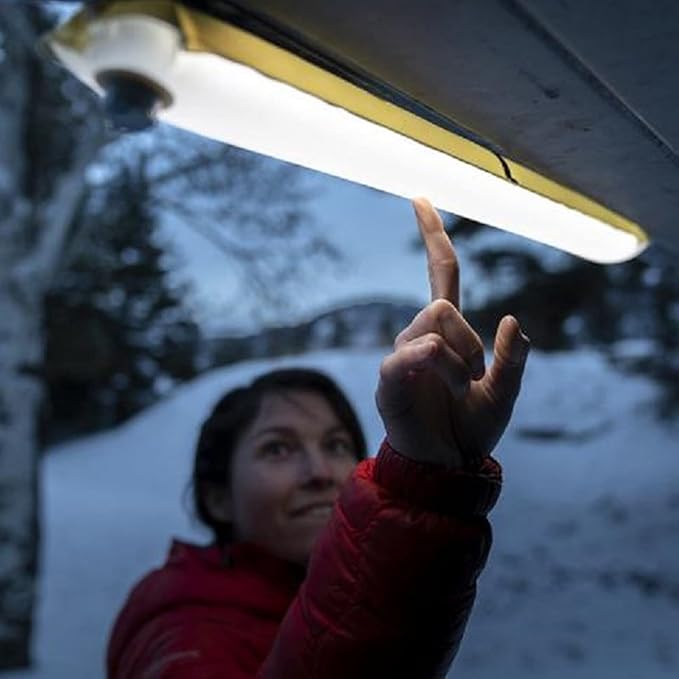 Lampe portable pliable et gonflable de camping