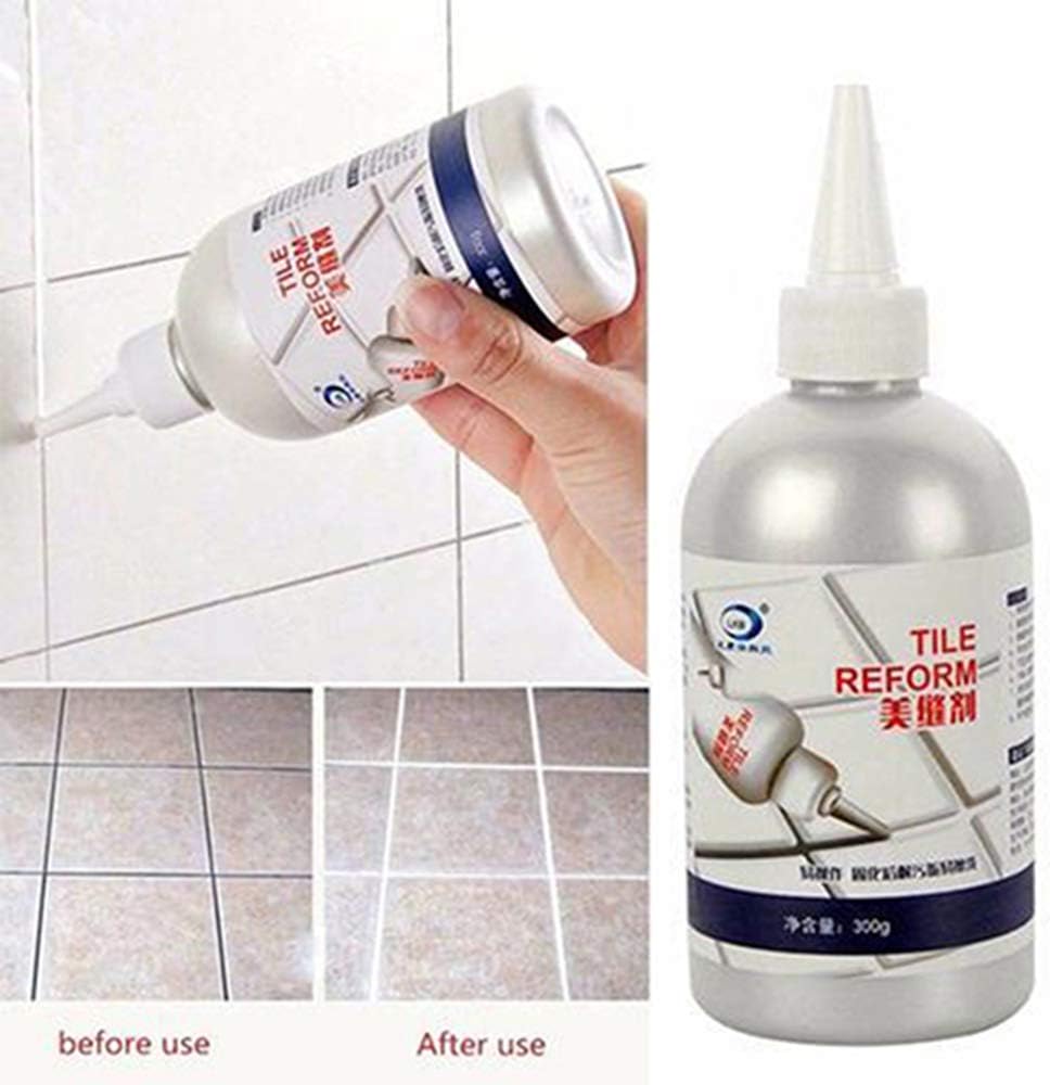 Un réparateur et rénovateur de joints pour carrelage, couleur blanche, en bouteille de 280 ml