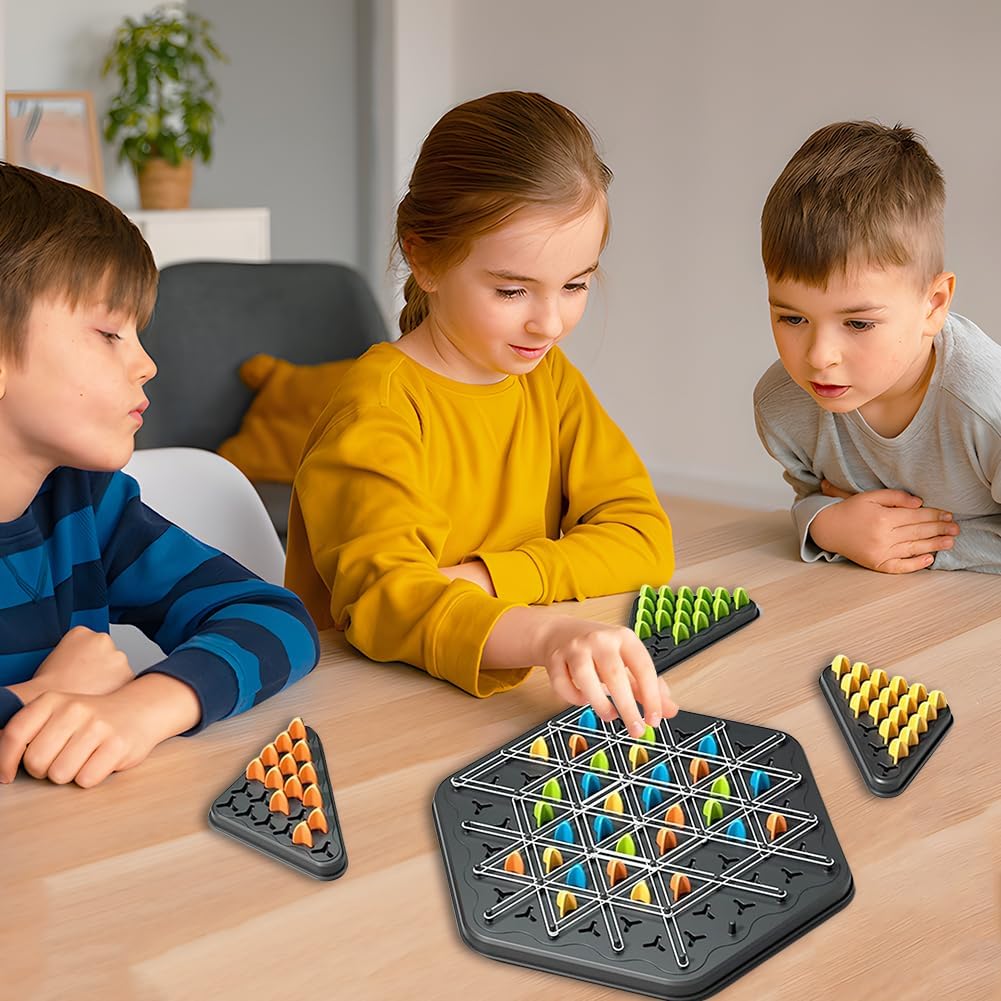 Boîte de jeu de société de table en bande élastique avec échecs en chaîne