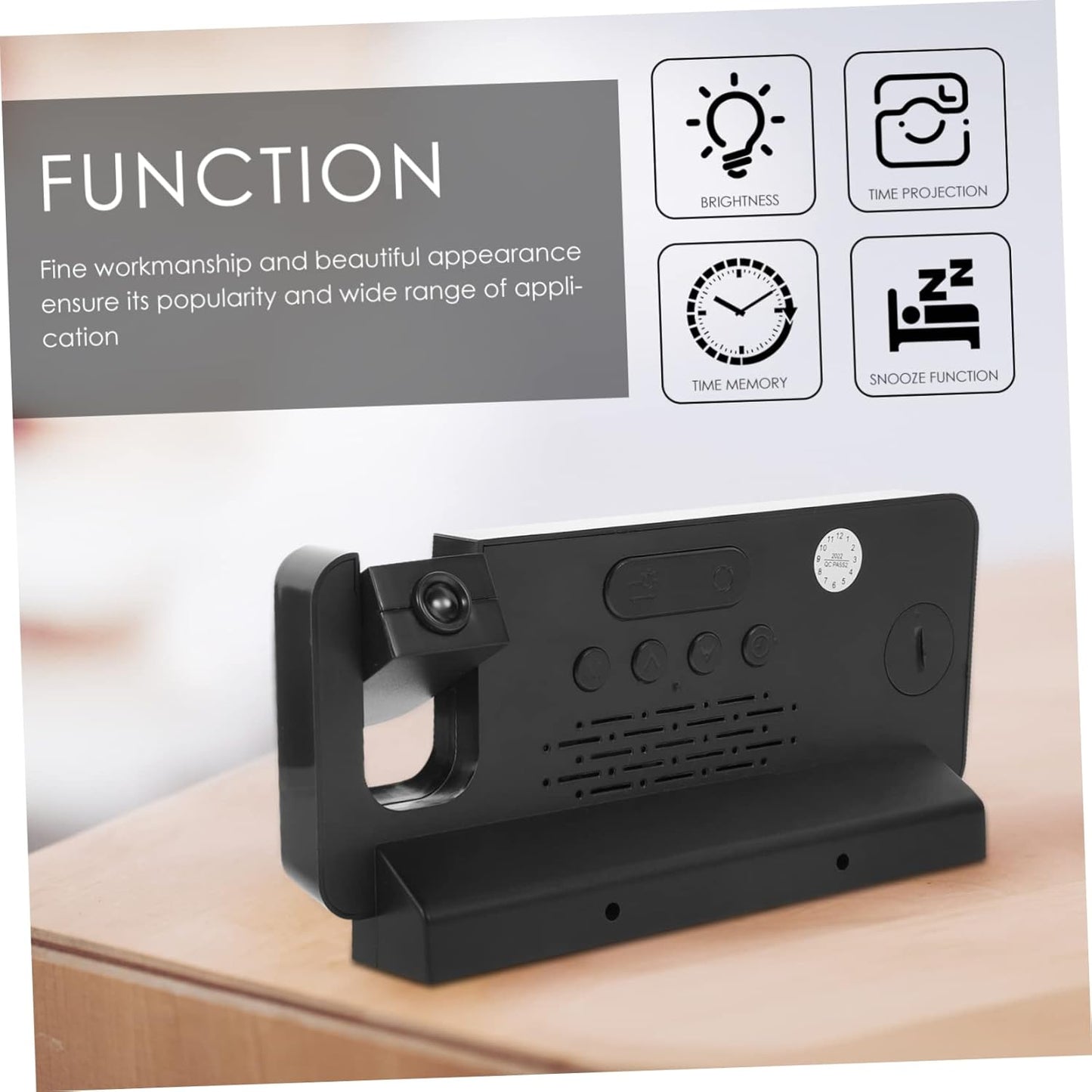 Réveil électronique à projection LED
