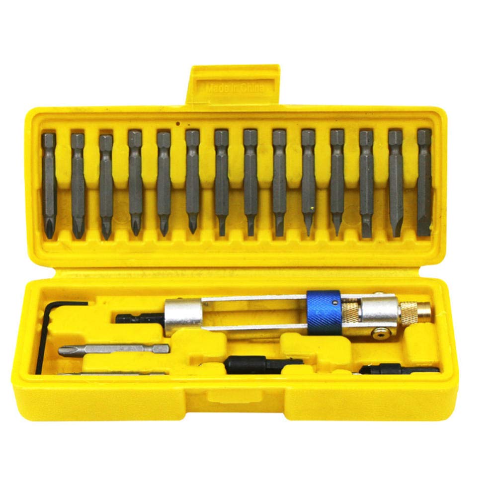 Kit d'embouts de vissage multifonction avec support et foret de centrage