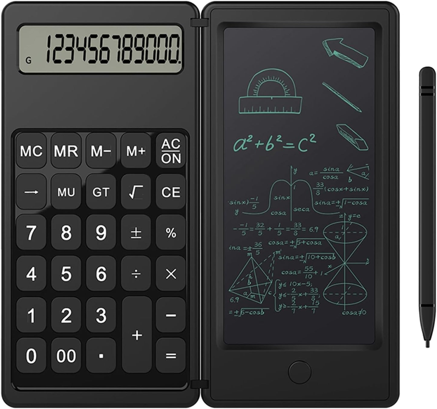 Mini Calculatrice avec Écran d'Écriture LCD