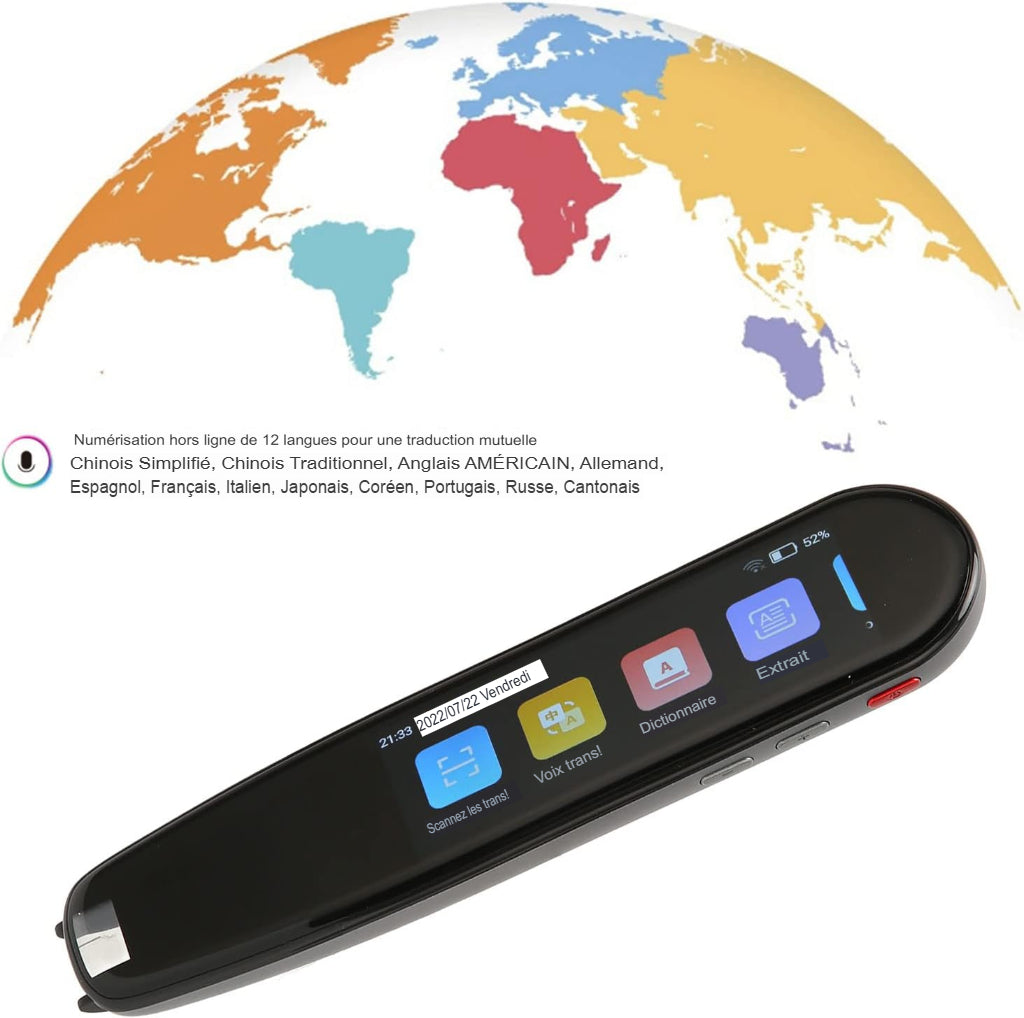 Stylo de Dictionnaire Scanner et Traducteur