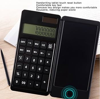 Mini Calculatrice avec Écran d'Écriture LCD