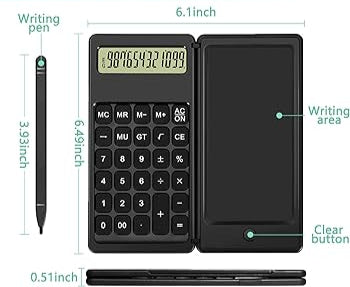 Mini Calculatrice avec Écran d'Écriture LCD