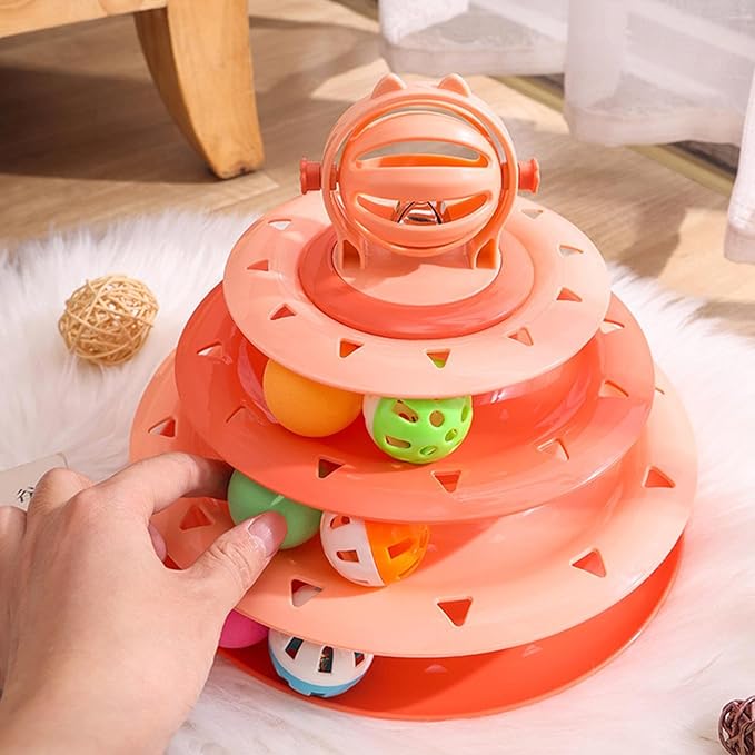 Jouet Interactif pour Chat avec Boules Lumineuses