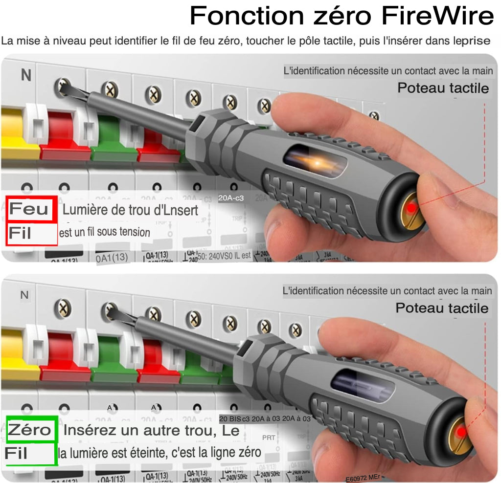 Détecteur de Tension Multifonction – L'outil Essentiel pour Électriciens et Bricoleurs