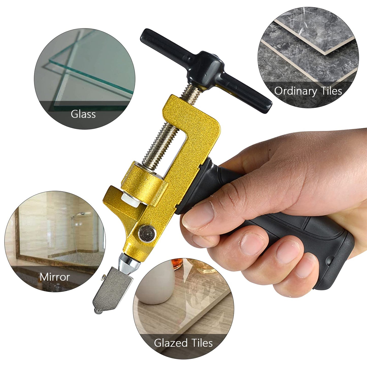 Coupe-Carreaux & Coupe-Verre 2 en 1 – Outil de Découpe Précis pour Travaux