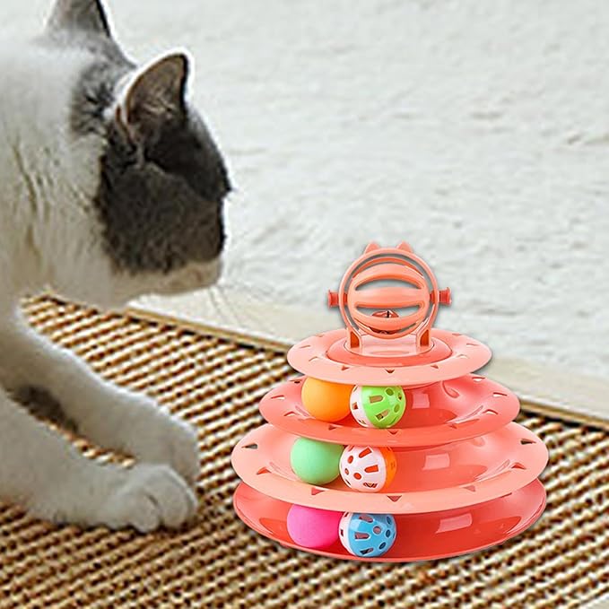 Jouet Interactif pour Chat avec Boules Lumineuses