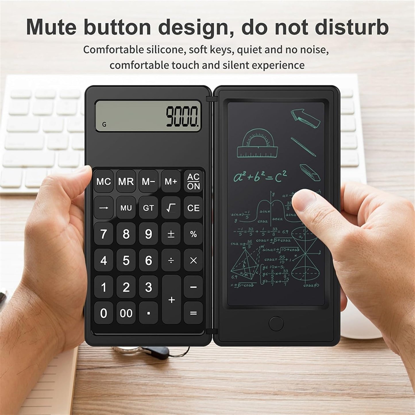 Mini Calculatrice avec Écran d'Écriture LCD