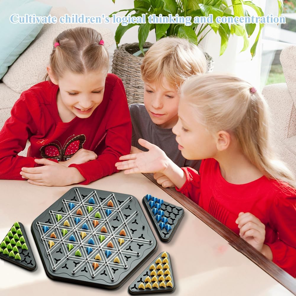 Boîte de jeu de société de table en bande élastique avec échecs en chaîne