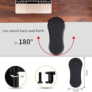 Support de Bras Ergonomique Rotatif – Repose-Bras pour Bureau et Ordinateur