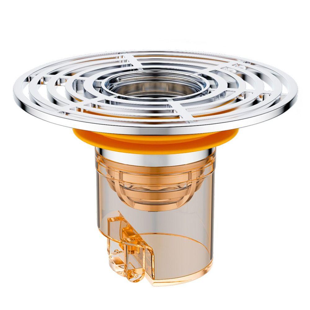 un siphon de sol anti-odeurs / grille de drainage inox avec filtre