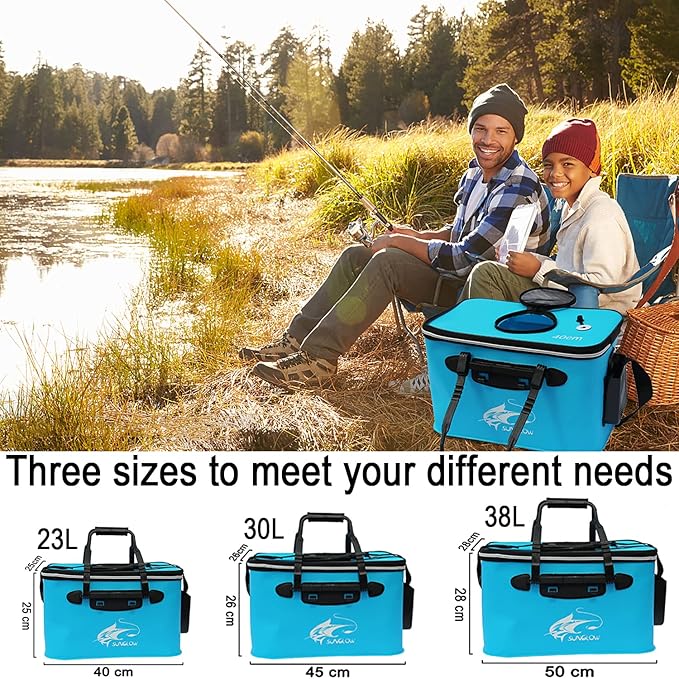 Sac Pliable de Pêche Étanche avec Poignée 40cm
