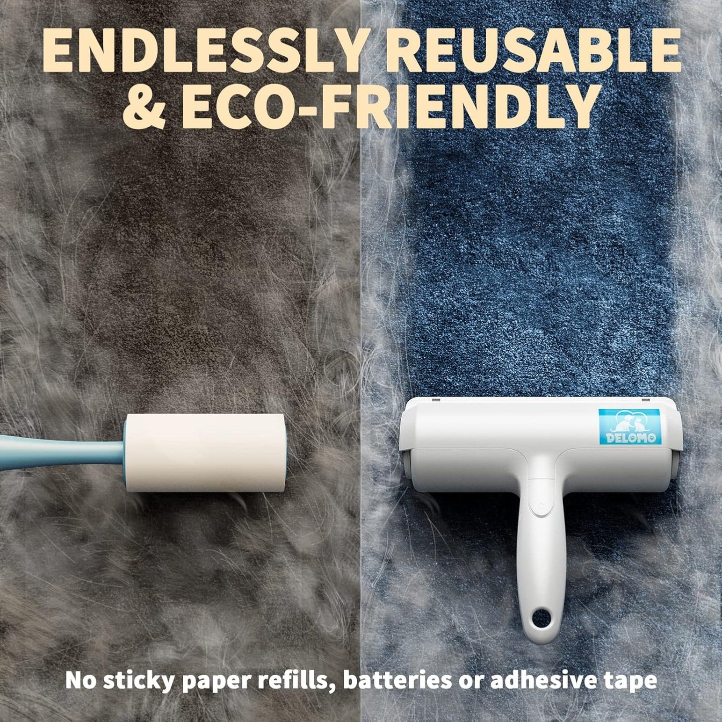 Rouleau Réutilisable Anti-Poils pour Animaux