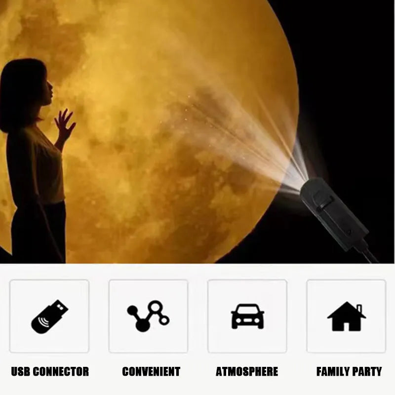 Lampe de Projection Planétaire 3D – Illuminez vos rêves - 11 modes