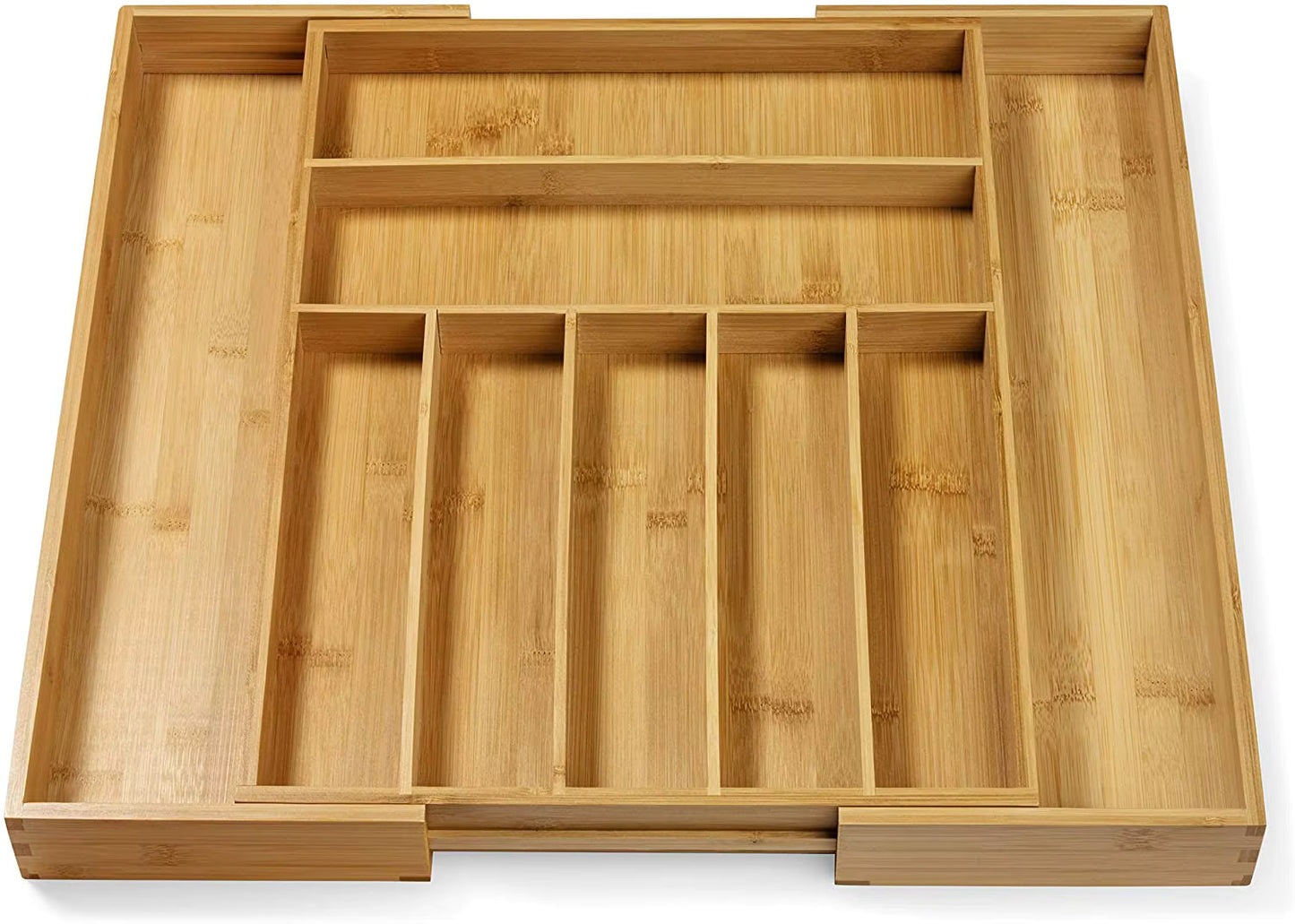 Organisateur de tiroir en bambou extensible