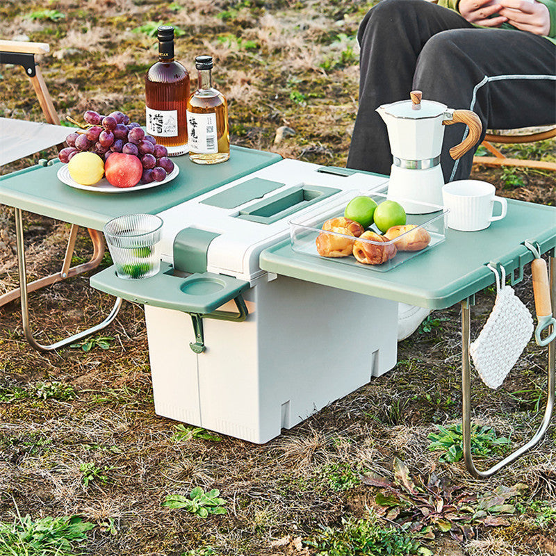 Glacière Multifonction avec Plateaux Pliables
