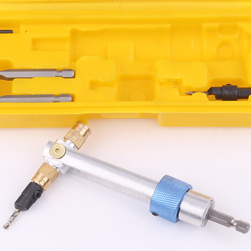 Kit d'embouts de vissage multifonction avec support et foret de centrage