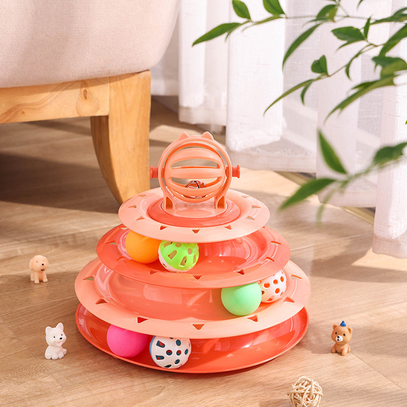 Jouet Interactif pour Chat avec Boules Lumineuses