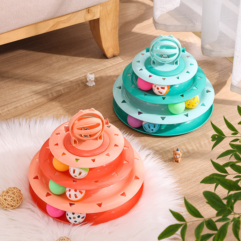 Jouet Interactif pour Chat avec Boules Lumineuses
