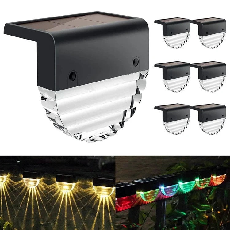 4 Lampes Solaires pour Balustrade - Lumières Multicolores