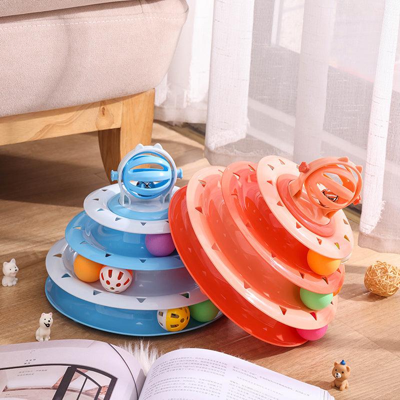 Jouet Interactif pour Chat avec Boules Lumineuses