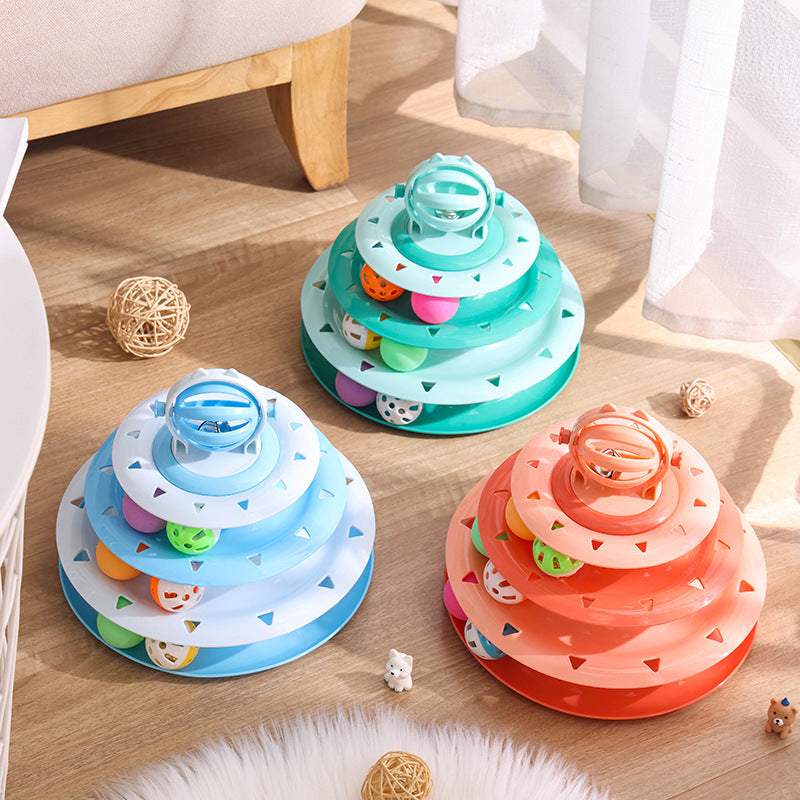 Jouet Interactif pour Chat avec Boules Lumineuses