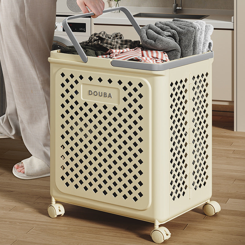 Panier à Linge Pliable et Mobile