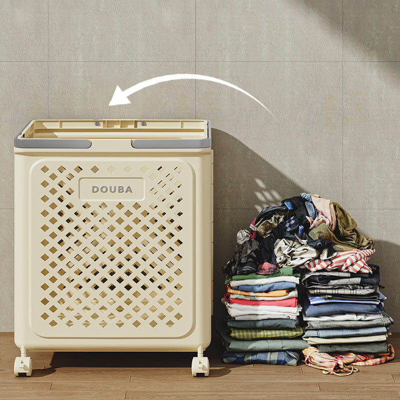 Panier à Linge Pliable et Mobile