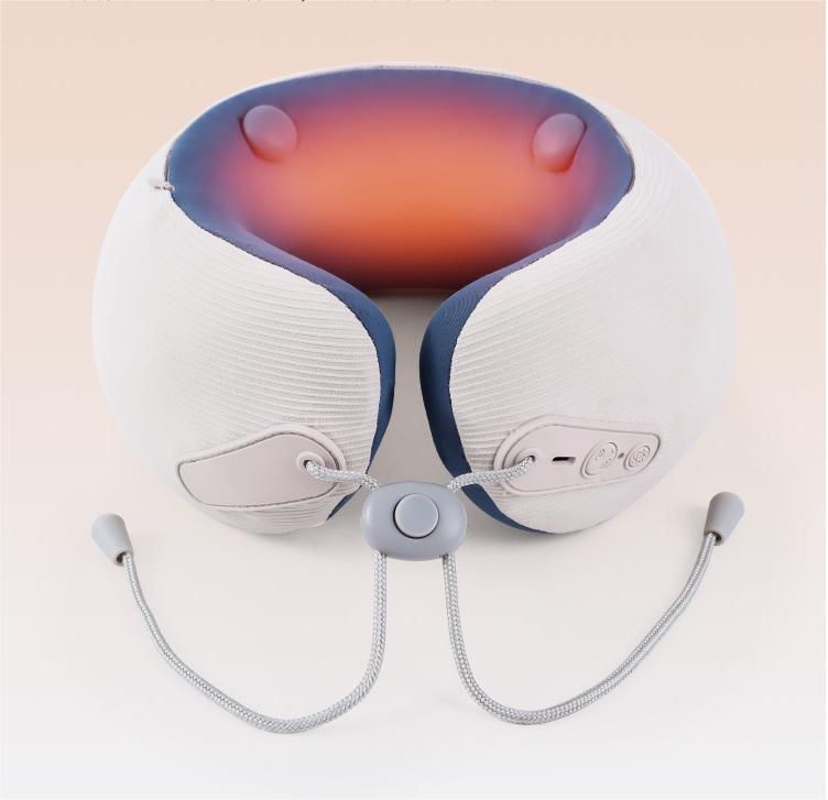 Oreiller de Massage Portable Chauffant et Vibrant