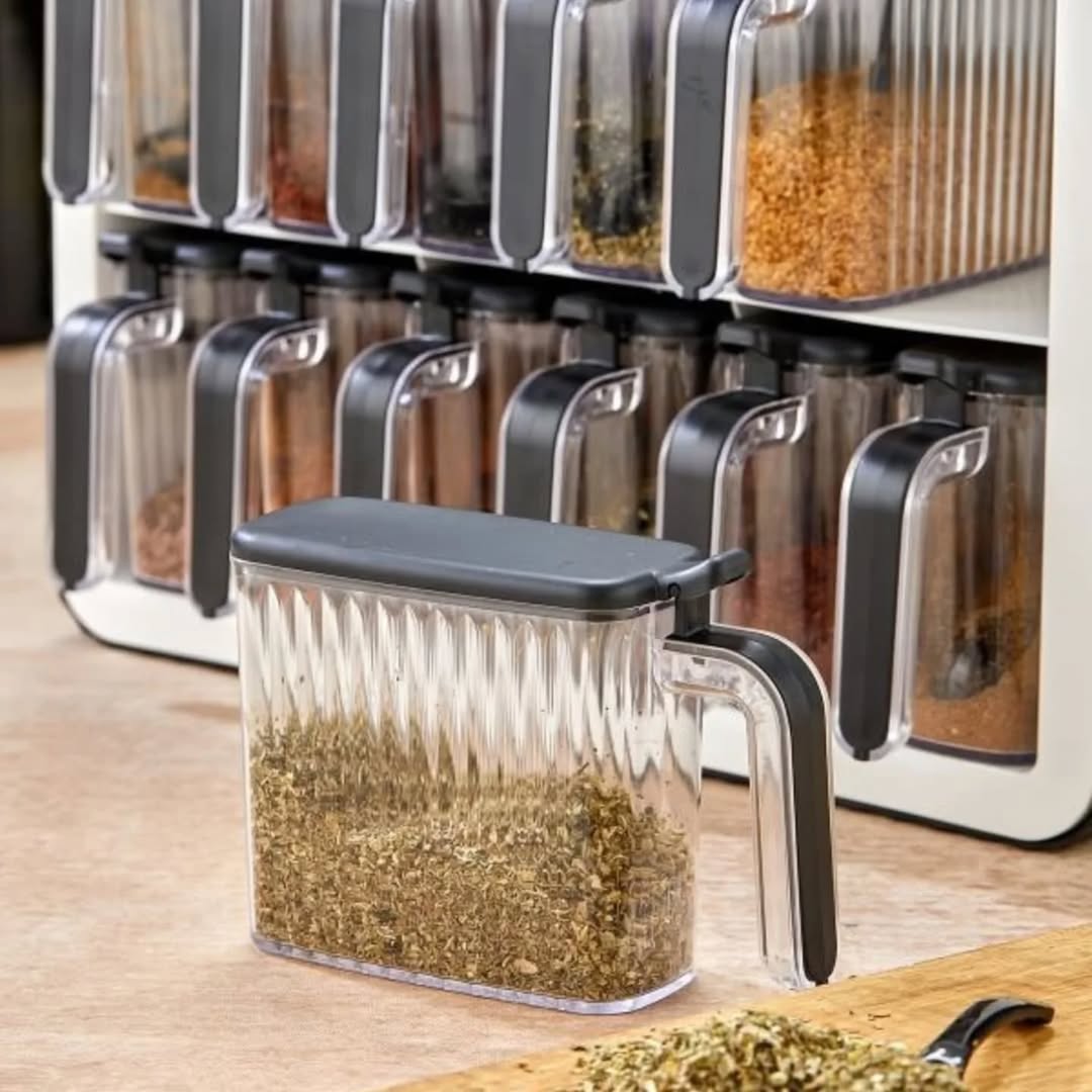 Organisateur à Épices avec Bacs Amovibles – Rangement Moderne et Fonctionnel