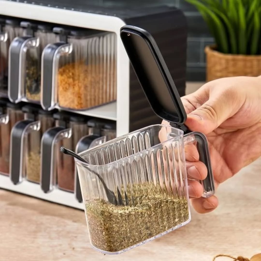 Organisateur à Épices avec Bacs Amovibles – Rangement Moderne et Fonctionnel