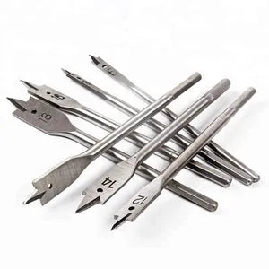 Ensemble de Forets Plats en Acier au Carbone pour BoisLot de 6 Pièces (10-25mm)