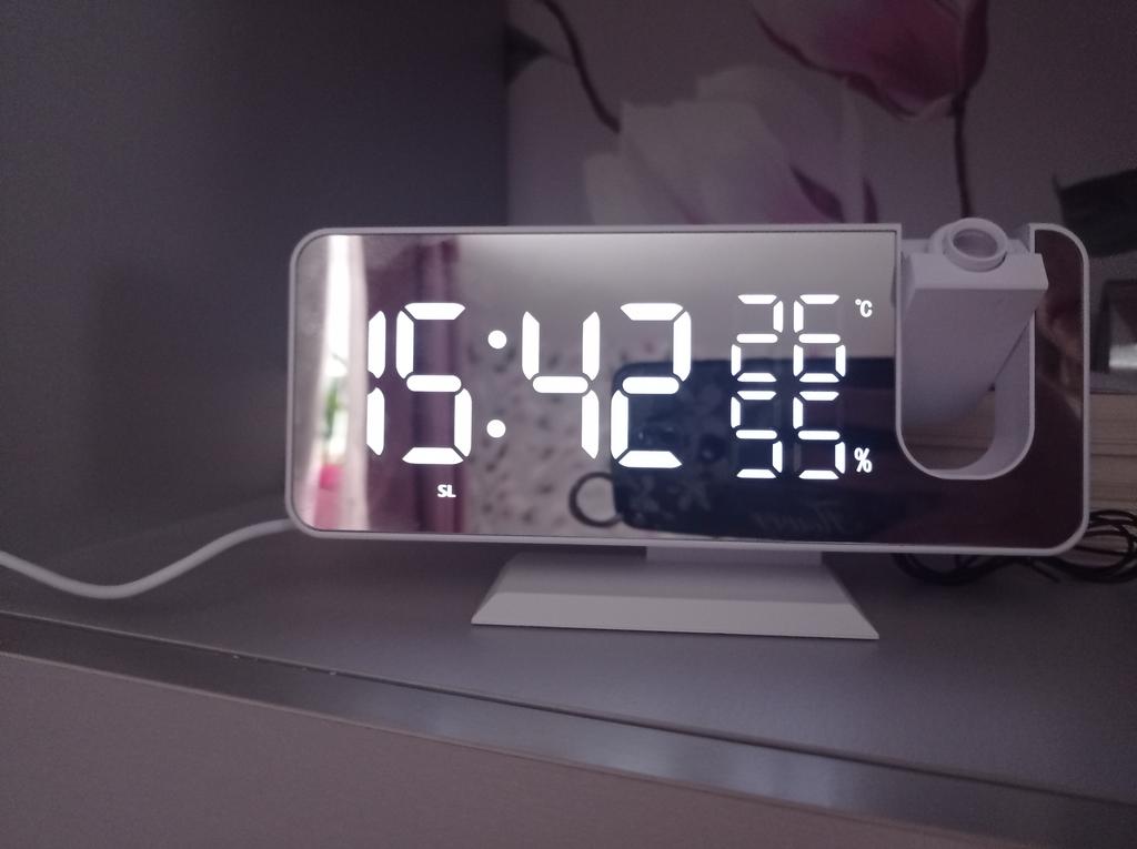 Réveil électronique à projection LED
