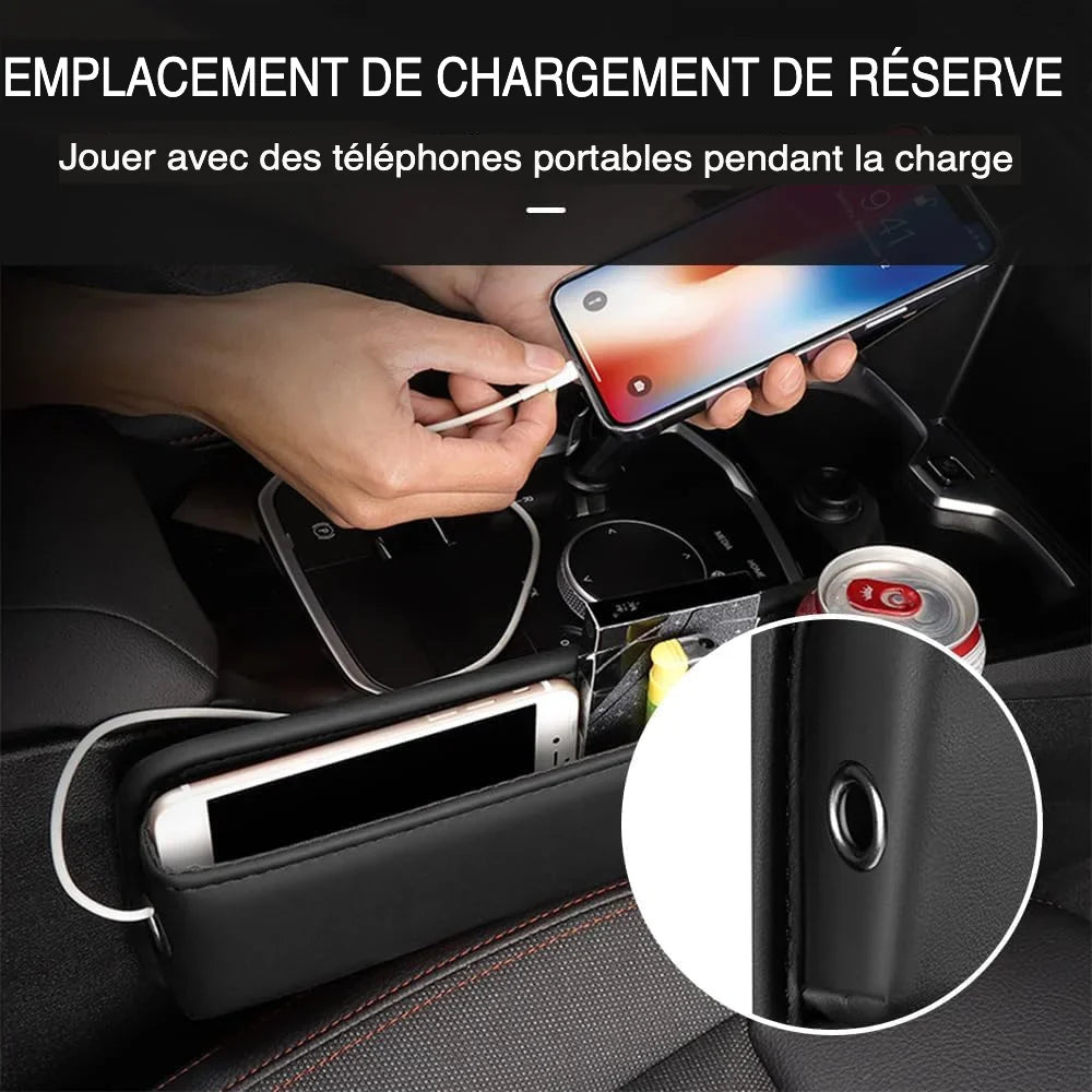Organisateur de Siège de Voiture en Cuir – Élégance et Praticité pour Votre Véhicule