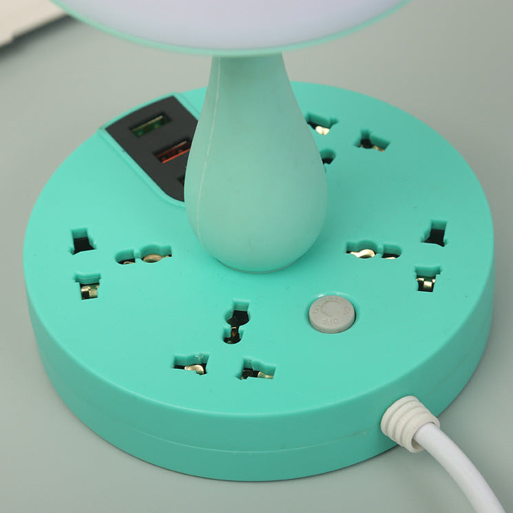 Lampe de bureau multifonction avec ports USB et prises intégrées