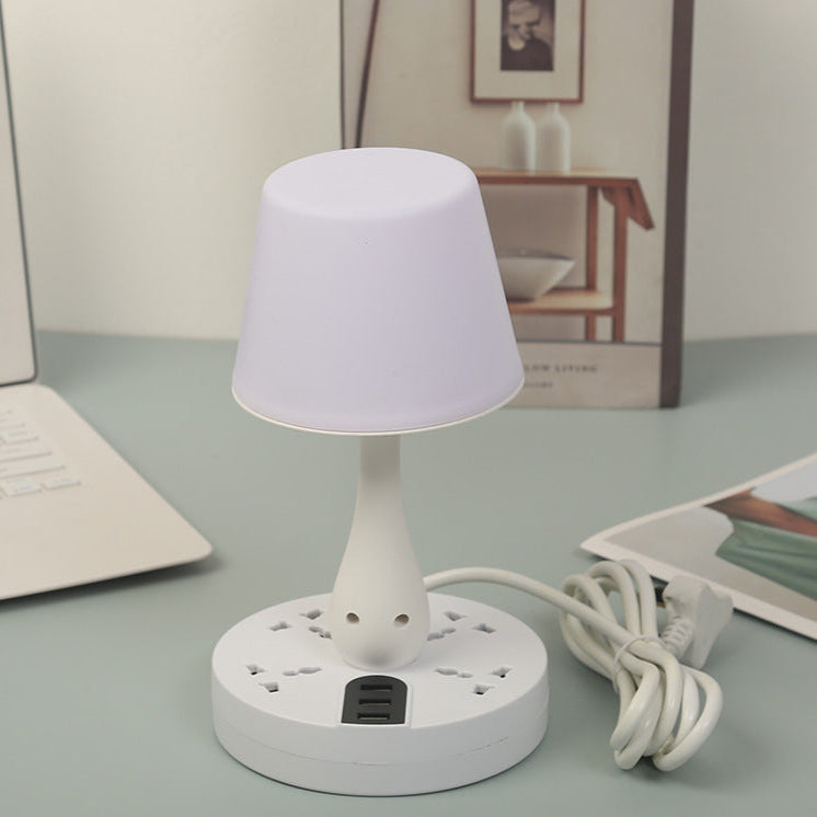 Lampe de bureau multifonction avec ports USB et prises intégrées