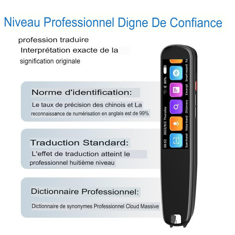Stylo de Dictionnaire Scanner et Traducteur