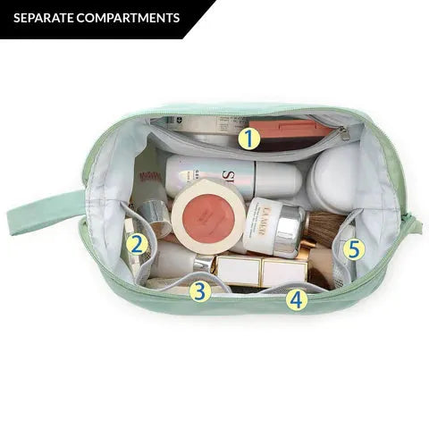 Trousse de Maquillage Double Couche Multifonctionnelle