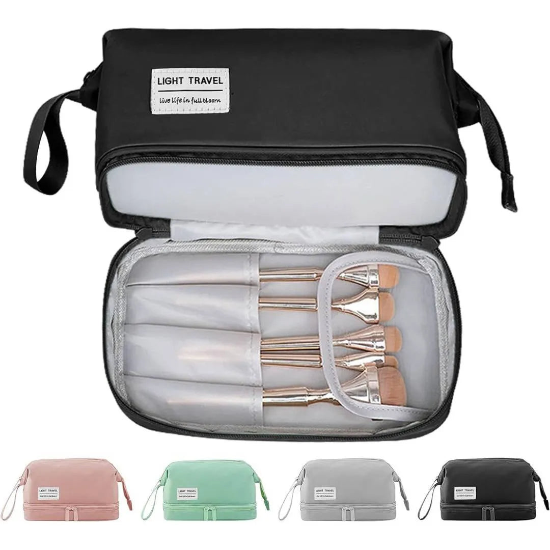 Trousse de Maquillage Double Couche Multifonctionnelle