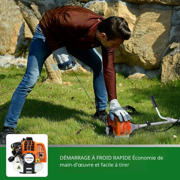 Débroussailleuse Thermique à Essence – Outil de Jardinage Professionnel