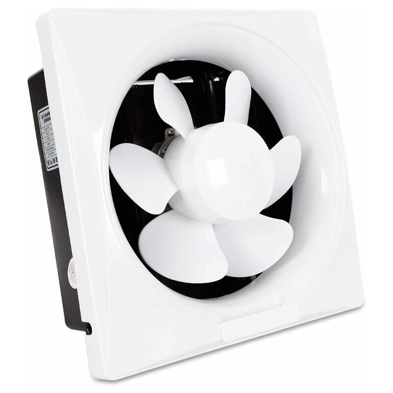 Ventilateur extracteur d'air mural conçu pour la cuisine ou la salle de bain.