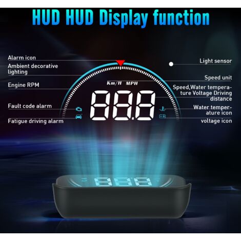 Affichage Tête Haute HUD Voiture – Compteur Digital Intelligent